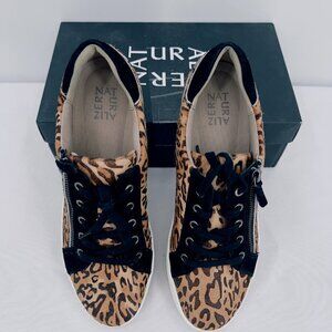 Naturalizer Macayla Cheetah Leather Upper Sneakers Women's 10M
